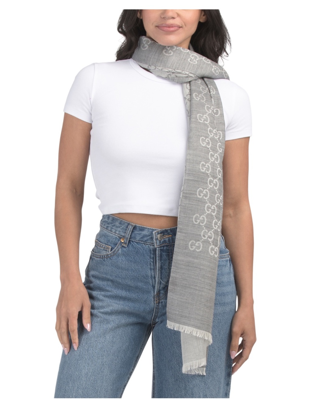 Gucci Wool And Silk Blend Luxury Scarf